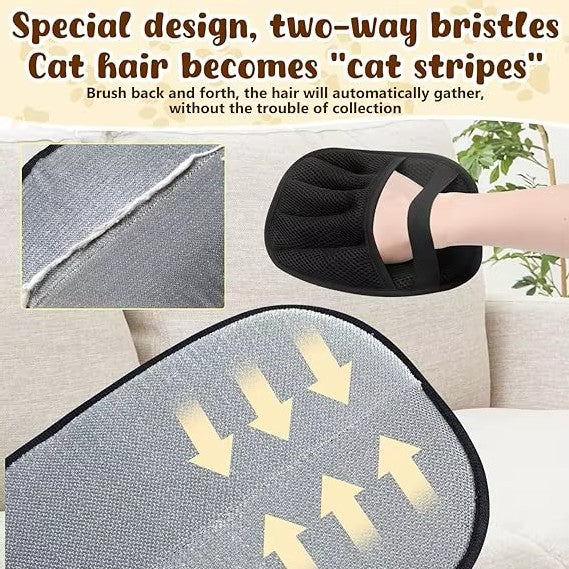 Zenfold Pets – 5-Finger Electrostatic Pet Hair Remover Glove