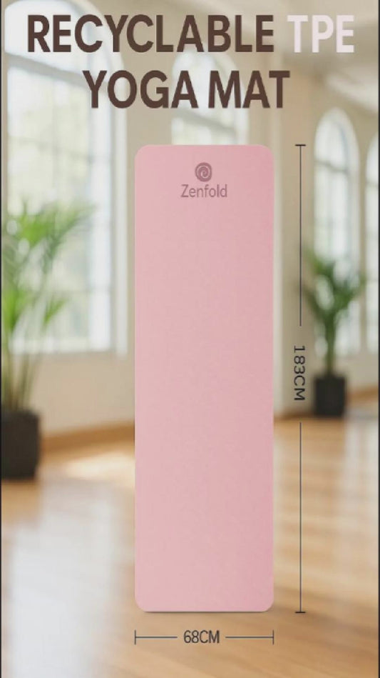 Zenfold Sports – Premium Extra Thickness TPE Yoga Mat (8mm)